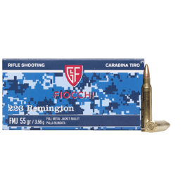 Gewehrpatronen, Fiocchi, Kal. .223 Rem., FMJ 55gr.