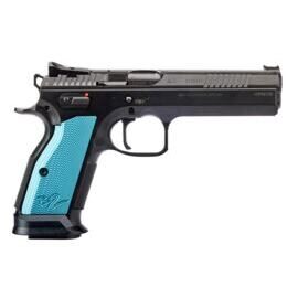 Pistole, CZ TS 2 Blue Edition - Kansas City- Kal. 9mm Para 20-Schuss