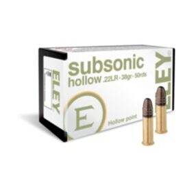 Kleinkalibermunition, ELEY, .22 LR, Subsonic HP, 38gr