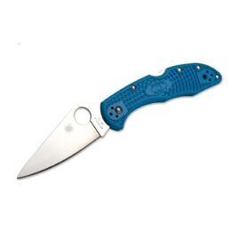 Spyderco Delica Flat Ground Blau