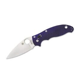 Messer, Spyderco Manix 2 Plain Dark Blue