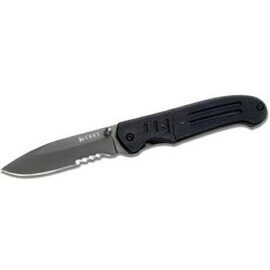 CRKT Ignitor TiNi Blade, Black scales, Veff-Serration