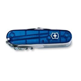 Sackmesser, Victorinox, Swiss Champ, Blau-Transparent