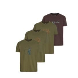 T-Shirts 4er-Pack Jagdprint, Parcforce, Grösse XL