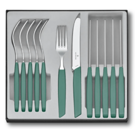 Besteck-Set, Victorinox, Swiss Modern, 12-teilig in sage