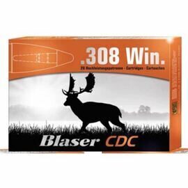 Büchsenpatronen, Blaser, .308 Win. 160 grain CDC / Bleifrei