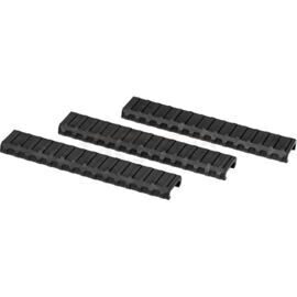 Manta, 6 Inch Very Low Profile Rail Guard 3-Pack - Black