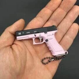 Schlüsselanhänger Glock 17 1:3, Pink