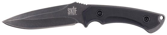 SKIF Knive Orca1 G-10 black, Fixed blade D2 Stone Wash Klinge, Kydex Holster