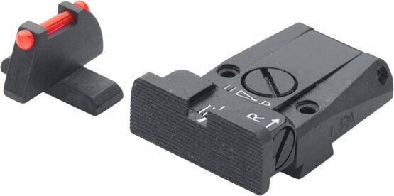 LPA - Visierung SIG P220, 229, 320 hinten Target, mit Fiberoptik Korn