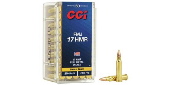 KK Patronen, CCI, Kal. 17 HMR FULL METAL JACKET