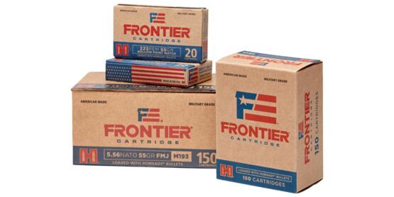 Munition, Hornady Frontier, Kal. .223 Rem., 55 gr, FMJ (150/1200)