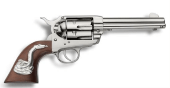 Revolver, Pietta, 1873 SA, Kal. .45LC, Nickel Frame