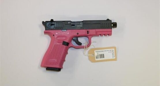 Pistole, ISSC, M22 SD, Kal. .22 LR, Pink/Black