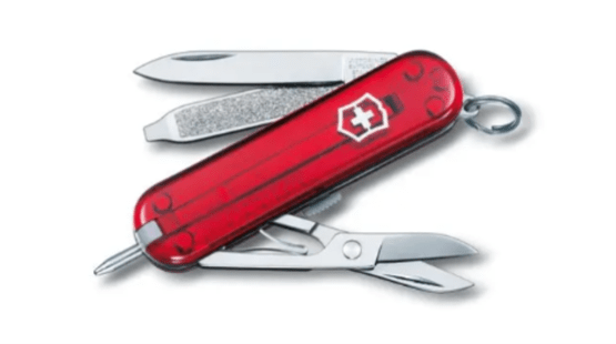 Taschenmesser, Victorinox, Signature, 58mm, rot transparent