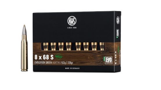 Büchsenpatronen, RWS, 8x68 S Evo Green 9,0g