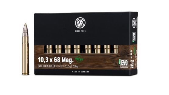 Büchsenpatronen, RWS, 10,3x68 Mag. Evo Green 13,5g