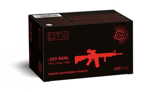 Geco, .223 Rem, Büchsdenpatrone, VM, DTX, 55gr/3.6g