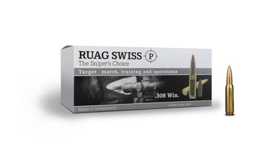 Büchsenpatronen, Swiss P, Kal. .308 Win. SWISS Match 11,3g / 175gr