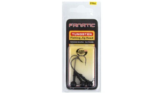 Tungsten Resin JIG-HEAD Black 3.5 Gr - 1/0 (X3)