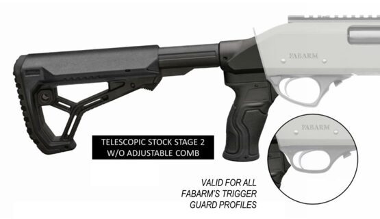 Telescopic Schaft, Fabarm, Stage 2, für S.A.T. 8 Martial / SDASS