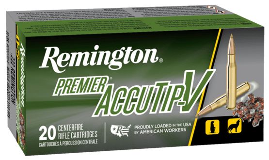 Büchsenpatronen, Remington, Kal. .222Rem, AccuTip BT, 50gr, 3.2399g