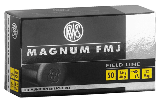 RWS Randfeuerpatronen .22 Magnum VM 2.6g