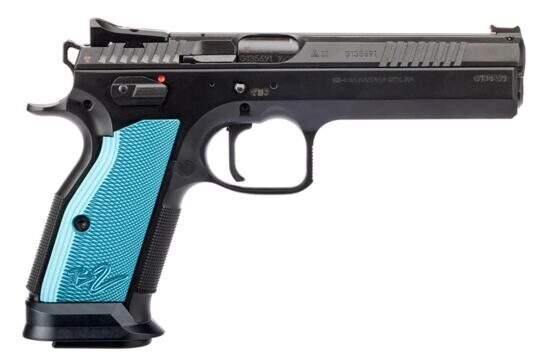 Pistole, CZ TS 2 Blue Edition - Kansas City- Kal. 9mm Para 20-Schuss