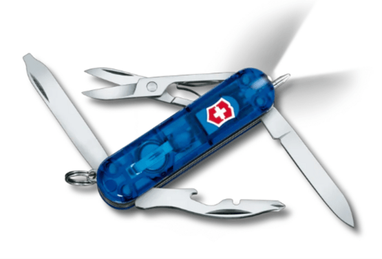 Taschenmesser, Victorinox, Midnite Manager, blau transparent