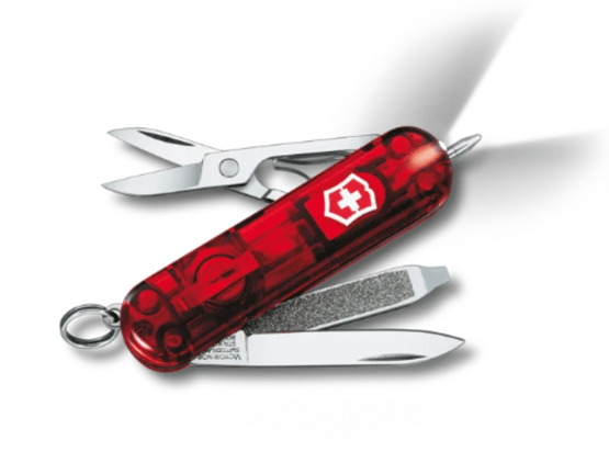 Taschenmesser, Victorinox, Signature Lite, rot transparent