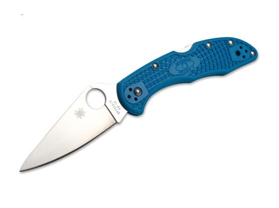 Spyderco Delica Flat Ground Blau