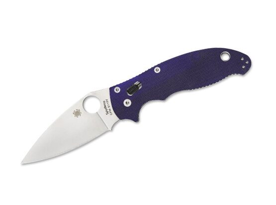 Messer, Spyderco Manix 2 Plain Dark Blue