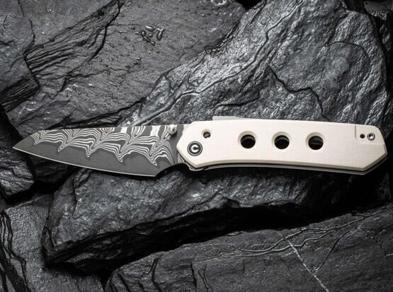 Klappmesser, CIVIVI Vision FG G10 Ivory Damascus