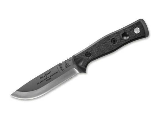 Feststehendes Messer, TOPS Knives B.O.B. Fieldcraft Black G10