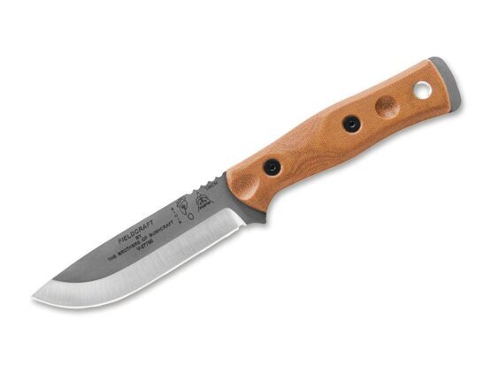 Feststehendes Messer, TOPS Knives, B.O.B Fieldcraft Tan Micarta