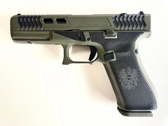 Pistole, Glock 17, Gen5 Austro, Mil Edition, Green