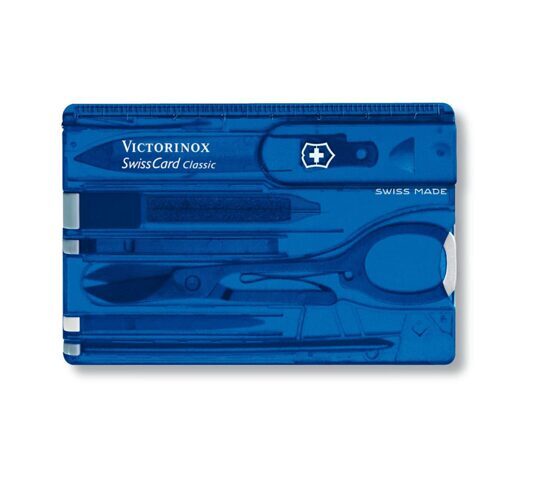 SwissCard Classic, Victorinox, blau transparent