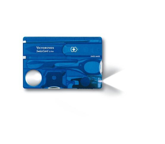 Swiss Card Lite, Victorinox, blau transparent