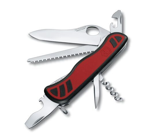 Victorinox, Forester M Grip, 111 mm, rot/schwarz