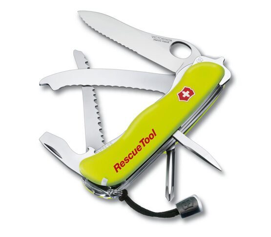 Rescue Tool MW, 111 mm, gelb nachleuchtend, Nylon-Etui