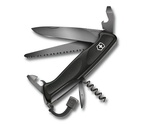 Messer, Victorinox, Ranger Grip 55 Onyx Black, unverpackt