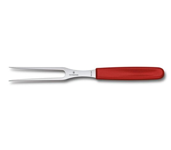 Fleisch- und Bratengabel, Victorinox, Swiss Classic, rot