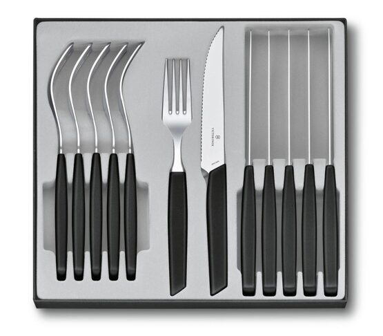 Besteck, Victorinox, Swiss Modern, 12-teilig, schwarz