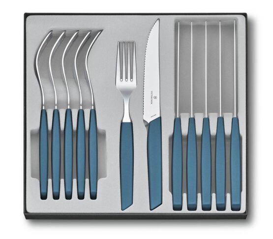 Besteck, Victorinox, Swiss Modern, 12-teilig, Kornblumenblau