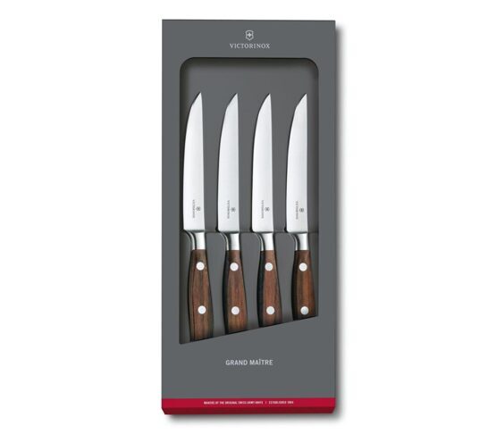 Steakmesser-Set, Victorinox, Grand Maître, 4-teilig, Holz