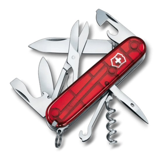 Sackmesser, Victorinox, Climber rot transparent