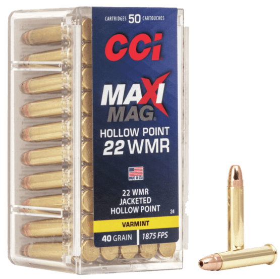 KK-Patrone CCI 24, Kal .22WMR, JHP MaxiMag 40gr