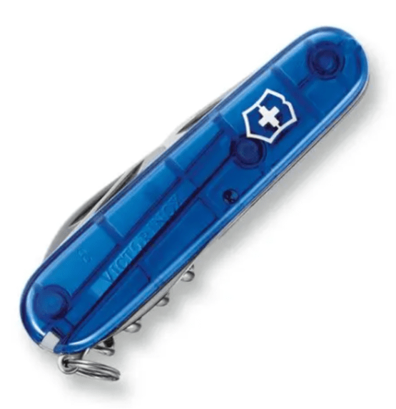 Taschenmesser, Victorinox, Spartan blau transparent