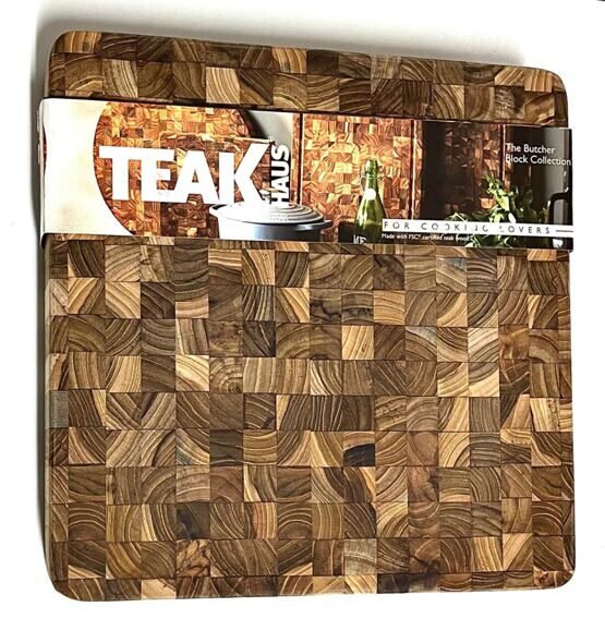 Teak, Haus, Teak Hackblock/Servierbrett