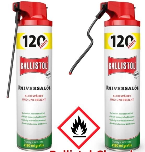 Ballistol Universalöl Spray, 400ml + 120ml Gratis